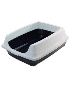 Rectangular litter box for cats with a high side Fluff 460x350x230mm - cheap price - buy-pharm.com
