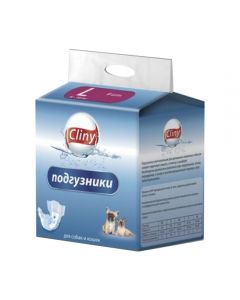 Cliny Diapers for dogs and cats 8-16kg size L (8 pieces) - cheap price - buy-pharm.com