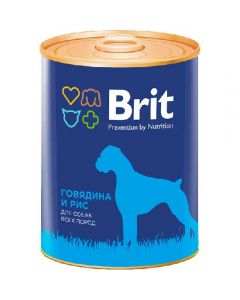 Brit (Brit) canned food for dogs Beef and rice 850g - cheap price - buy-pharm.com