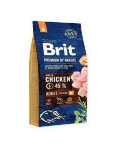 Brit Premium by Nature dry food for adult dogs of medium breeds 3kg - cheap price - buy-pharm.com