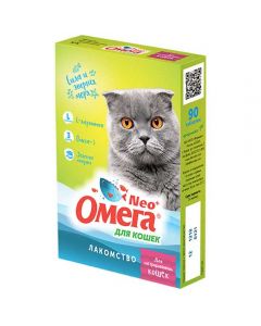 Omega Neo + Neutered Cat Treat with L-Carnitine 90 tablets - cheap price - buy-pharm.com