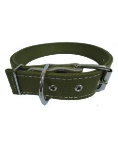 Collar for dogs of large and medium breeds canvas double long 35mm - cheap price - buy-pharm.com