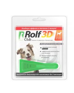 Rolf Club (Rolf club) 3D drops for dogs 10-20kg pipette 1.5ml - cheap price - buy-pharm.com