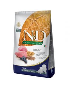 Farmina N&D Low Grain Puppy Medium & Maxi food for puppies of medium and large breeds of lamb, blueberry 12kg - cheap price - buy-pharm.com