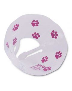 Funcol transparent collar with paws protective, purple 10cm - cheap price - buy-pharm.com
