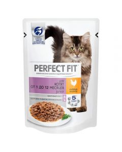 Perfect Fit Junior for kittens from 1 to 12 months with chicken 85g - cheap price - buy-pharm.com