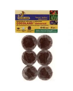 Coconut tablets with a diameter of 42mm in a net for Cocoland seedlings 6pcs - cheap price - buy-pharm.com