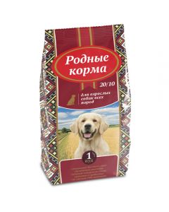 Native food 1 Pood dry food for adult dogs of all breeds 20/10 16.38 kg - cheap price - buy-pharm.com