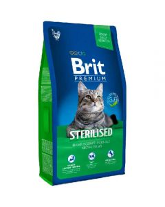 Brit Premium dry food for castrated cats chicken with liver 1.5kg - cheap price - buy-pharm.com