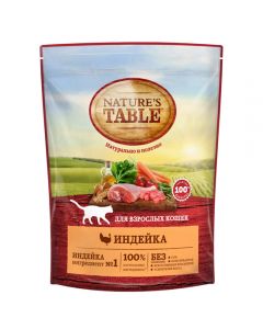 Nature ' s Table) dry food for adult cats Chicken 190g - cheap price - buy-pharm.com