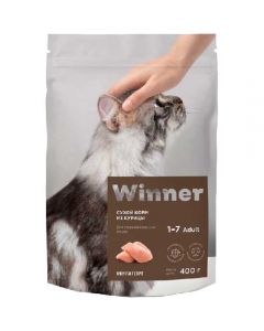 WINNER dry food for sterilized cats chicken 400g - cheap price - buy-pharm.com