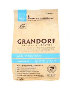 Grandorf Grandorf Cat Indoor white slave with brown rice for cats 400g - cheap price - buy-pharm.com