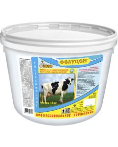 Felucene K 1-2 for cows, bulls, heifers (energy, letter ESH) briquette 15 kg - cheap price - buy-pharm.com