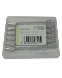 Luer Lock Reusable needles Eco Henke 2 * 45mm 12pcs - cheap price - buy-pharm.com