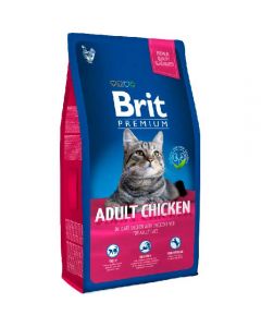 Brit Premium dry food for adult cats with chicken and liver 1.5kg - cheap price - buy-pharm.com