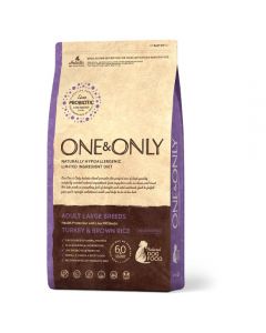 One & Only dry food turkey with rice for dogs of large breeds 3kg - cheap price - buy-pharm.com