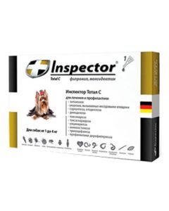 Inspector drops from external and internal parasites for dogs up to 4kg - cheap price - buy-pharm.com