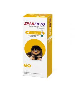 Bravecto Spot On (Вravecto Spot On) 112.5 mg drops for dogs 2-4.5 kg against ticks and fleas - cheap price - buy-pharm.com