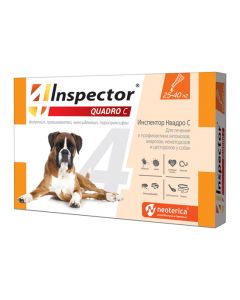 Inspector Kvadro drops for dogs 25-40 kg - cheap price - buy-pharm.com
