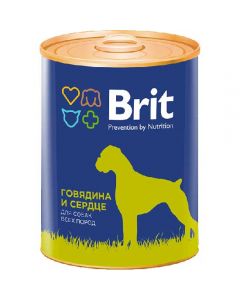 Brit (Brit) canned food for dogs Beef and heart 850g - cheap price - buy-pharm.com
