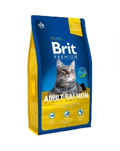 Brit Premium dry food for adult cats with salmon in sauce 1,5 kg - cheap price - buy-pharm.com