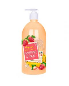 Fragrant Bell cream soap Strawberry and Banana with dispenser 1l - cheap price - buy-pharm.com