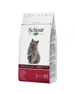 Schesir Sterilized & Light Shezir dry food for castrated cats, 1,5kg - cheap price - buy-pharm.com