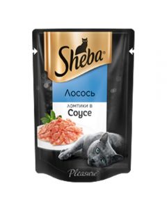 Sheba Pleasure slices in salmon sauce 85g - cheap price - buy-pharm.com