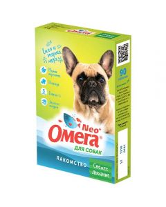 Omega Neo + treat Fresh breath with mint and ginger for dogs 90 tablets - cheap price - buy-pharm.com