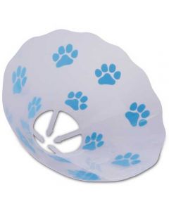 Funcol transparent collar with paws protective, blue 30cm - cheap price - buy-pharm.com