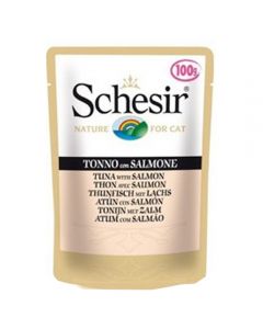 Schesir Shezir canned food for cats Tuna and Salmon 100g - cheap price - buy-pharm.com