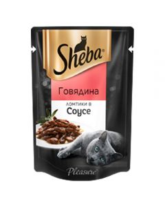 Sheba Pleasure slices in beef sauce 85g - cheap price - buy-pharm.com