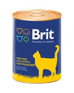 Brit Premium wet food for cats, cold cuts with giblets 340g - cheap price - buy-pharm.com