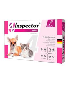 Inspector mini drops for cats and dogs 0.5-2kg - cheap price - buy-pharm.com