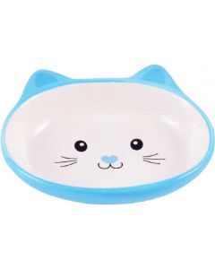 CeramicArt ceramic bowl for cats Cat muzzle 160ml blue - cheap price - buy-pharm.com