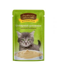 Rustic delicacies Home-made meals select chicken. Pate for kittens, spider 70g - cheap price - buy-pharm.com