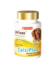Unitabs CalciPlu with calcium and vitamin D for dogs (100 tablets) 150g - cheap price - buy-pharm.com