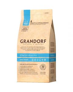 Grandorf Grandorf Cat Indoor white fish with brown rice for cats 2kg - cheap price - buy-pharm.com