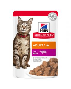 Hill's Science Plan cat food with beef (chunks in sauce) 85g - cheap price - buy-pharm.com