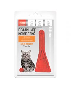 Prazicide complex for cats over 4 kg pipette 0.8 ml - cheap price - buy-pharm.com