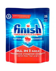 Finish All in 1 Max phosphate-free dishwasher tablets 25 tablets - cheap price - buy-pharm.com