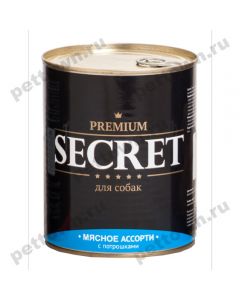 Secret Premium canned food for dogs cold cuts with giblets 850g - cheap price - buy-pharm.com