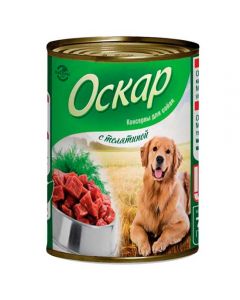 Oscar canned food for dogs with veal 350g - cheap price - buy-pharm.com