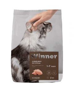 WINNER dry food for sterilized cats chicken 2kg - cheap price - buy-pharm.com