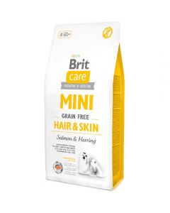 Brit (Brit Care Mini Hair & Skin) with salmon for dogs of mini breeds with wool req. leaving 2kg - cheap price - buy-pharm.com