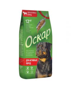 Oscar dry food for dogs of active breeds 12kg - cheap price - buy-pharm.com