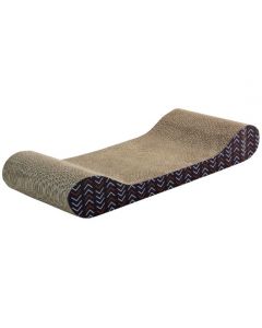 Scratching post bed Sofa made of corrugated cardboard with catnip (49 * 20.5 * 7.5cm) - cheap price - buy-pharm.com
