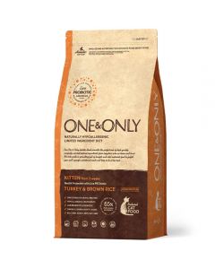 Dry food One & Only Indoor turkey with rice for kittens 2kg - cheap price - buy-pharm.com