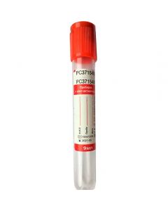Test tube Clot-activator plastic red cap 9ml (16 * 100mm) - cheap price - buy-pharm.com
