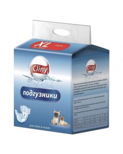 Cliny Diapers for dogs and cats 15-30kg size XL 7 pieces - cheap price - buy-pharm.com